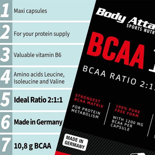 120 کپسول بی سی ای ای 10800 بادی اتک Body Attack BCAA 10800 668544bca24e0.jpeg