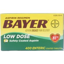 آسپرین بایر 81 میلی گرم 400 عدد Bayer Aspirin