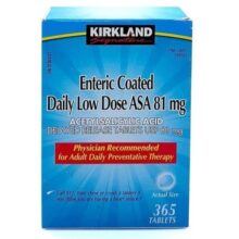 آسپرین کرکلند دوز پایین 81 میلی گرم 365 عدد Kirkland Aspirin