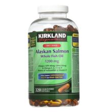 روغن ماهی سالمون آلاسکا کرکلند Kirkland Wild Alaskan Salmon Fish Oil