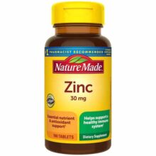 زینک نیچرمید 100 عددی Nature Made Zinc 30 mg Tablets