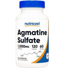 سولفات آگماتین نوتری کاست 120 عدد Nutricost Agmatine Sulfate
