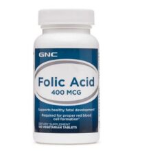 فولیک اسید جی ان سی GNC Folic Acid 400mcg