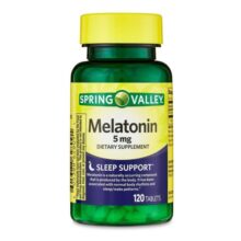 ملاتونین 5 میلی گرمی اسپرینگ والی 120 عددی Spring Valley Melatonin Tablets, 5 mg