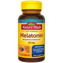 ملاتونین نیچرمید 10 میلی گرم 45 عدد بهبود دهنده کیفیت خواب