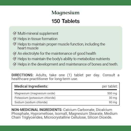 منیزیم نیچرز بونتی 500 میلی گرم 150 عدد به همراه الکترولیت 6626a22cf127f.jpeg