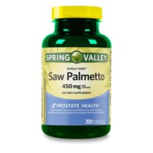 نخل اره ای اسپرینگ والی 200 عددی Spring Valley Whole Herb Saw Palmetto, 450 mg