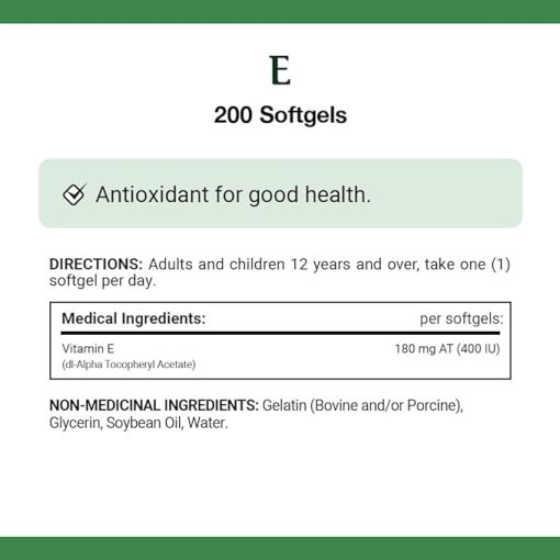 ویتامین ای نیچرز بونتی 400 واحد 200 عدد Nature’s Bounty Vitamin E 400IU 6654cef05a3af.jpeg