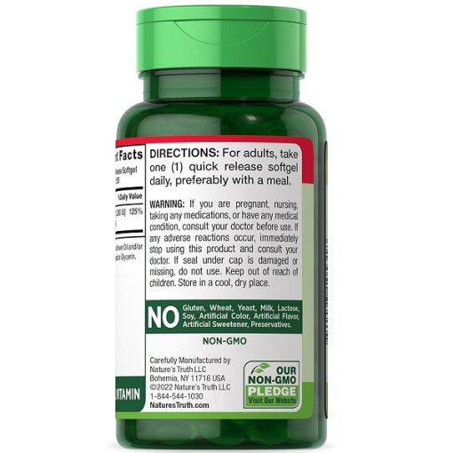 ویتامین دی نچرالز تریث Nature’s Truth Vitamin D3 1000 IU 6627d1541bcd1.jpeg