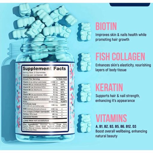 پاستیل بیوتین کلاژن کراتین Biotin Collagen Keratin 66867d2c9197a.jpeg