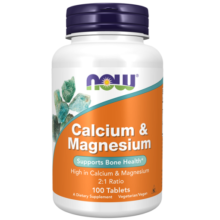 کلسیم منیزیم ناو 100 عدد NOW Calcium & Magnesium