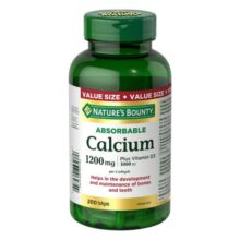 کلسیم و ویتامین دی نیچرز بونتی 200 عددی Nature’s Bounty Calcium D3