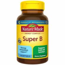 کمپلکس انرژی سوپر ب نیچرمید 60 عددی Nature Made Super B Energy Complex Softgels