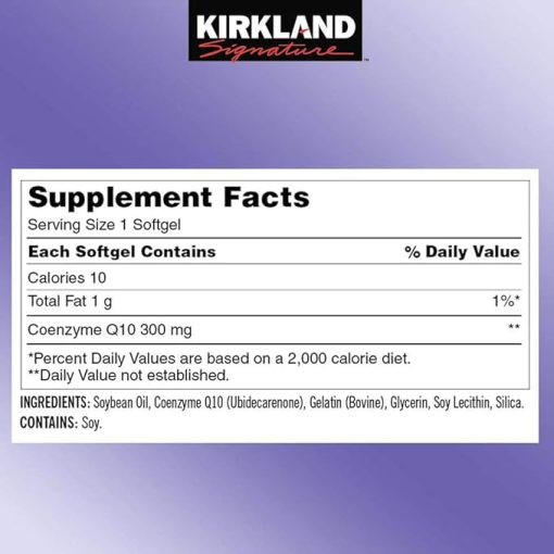 کوآنزیم کیوتن کرکلند 300 میلی گرم 100 عدد Kirkland CoQ10 6654ded42ead7.jpeg