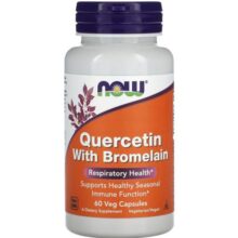 کوئرستین و بروملین ناو 60 عدد NOW Quercetin Bromelain