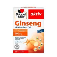 کپسول جینسینگ و ویتامین ب  دُوپل‌هرْتس 30 عددی Doppelherz Ginseng B Vitamin