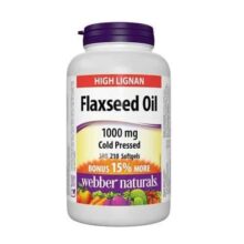 کپسول روغن تخم کتان ارگانیگ وبر نچرالز 1000 میلی گرم 210 عدد