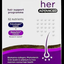 کپسول مکمل رشد مو ویتابیوتیکس هیرفولیک وومن ۶۰ عددی  Hairfollic Her از برند Vitabiotics