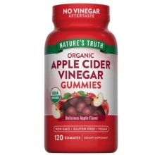 پاستیل سرکه سیب ارگانیک نیچرز تریث 500 میلی گرم 120 عدد