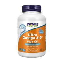 الترا امگا 3-دی روغن ماهی ناو 90 عددی NOW Ultra Omega 3-D™ Fish Oil Softgels